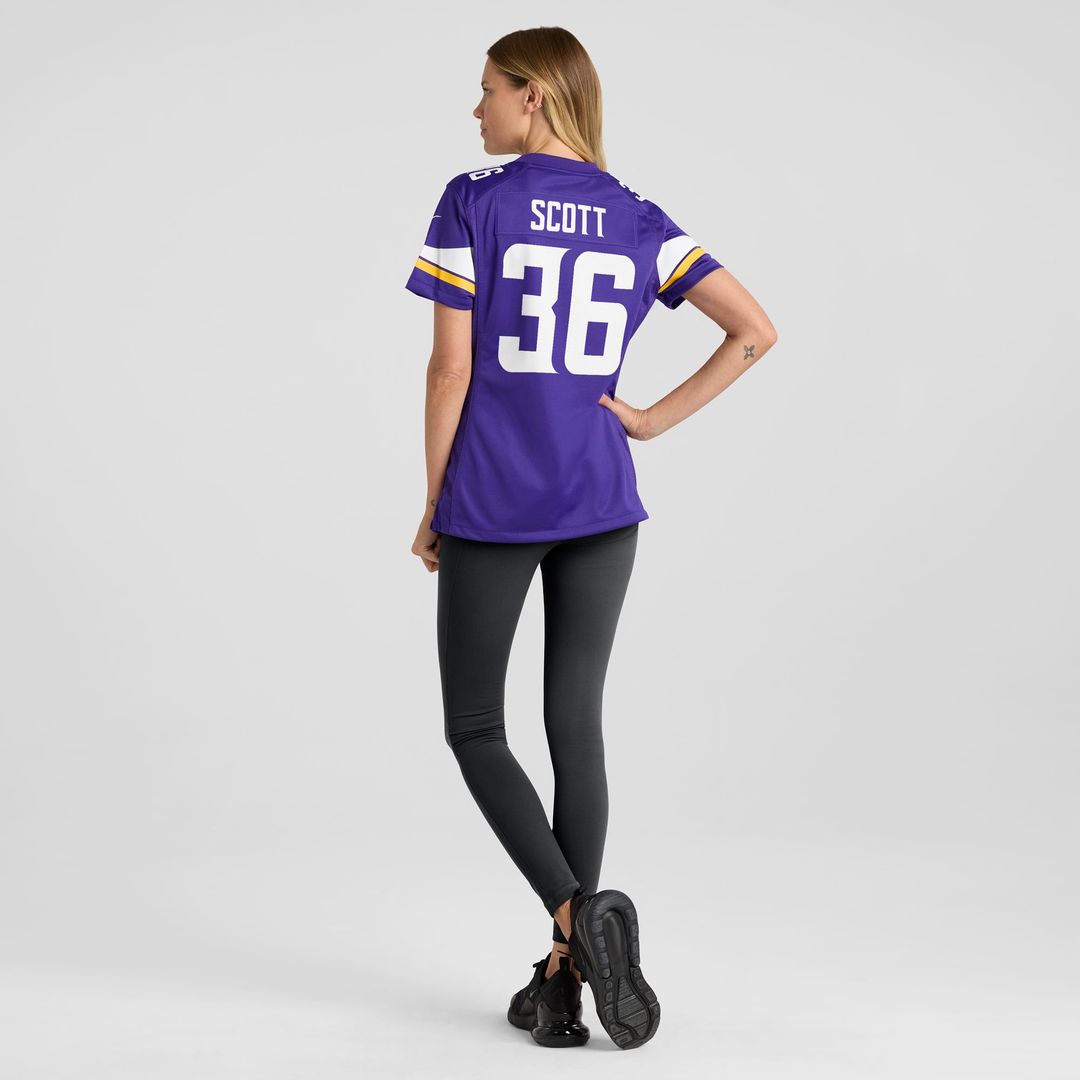Zavier Scott Minnesota Vikings Women's Team Game Jersey - Purple