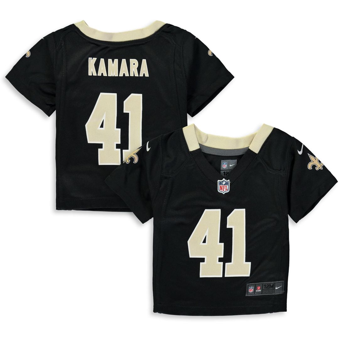 Alvin Kamara New Orleans Saints Infant Team Player Game Jersey - Black