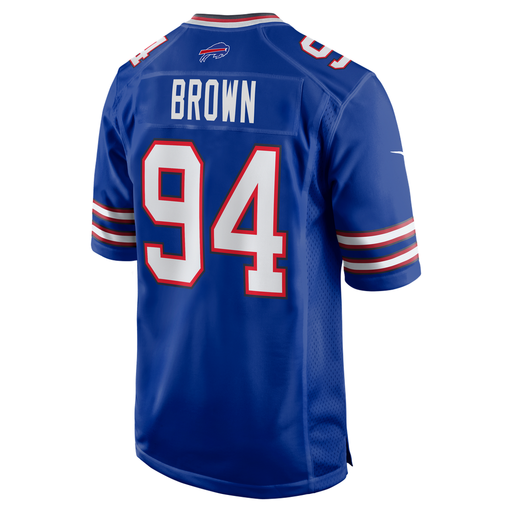 Andrew Brown Buffalo Bills Game Jersey - Royal