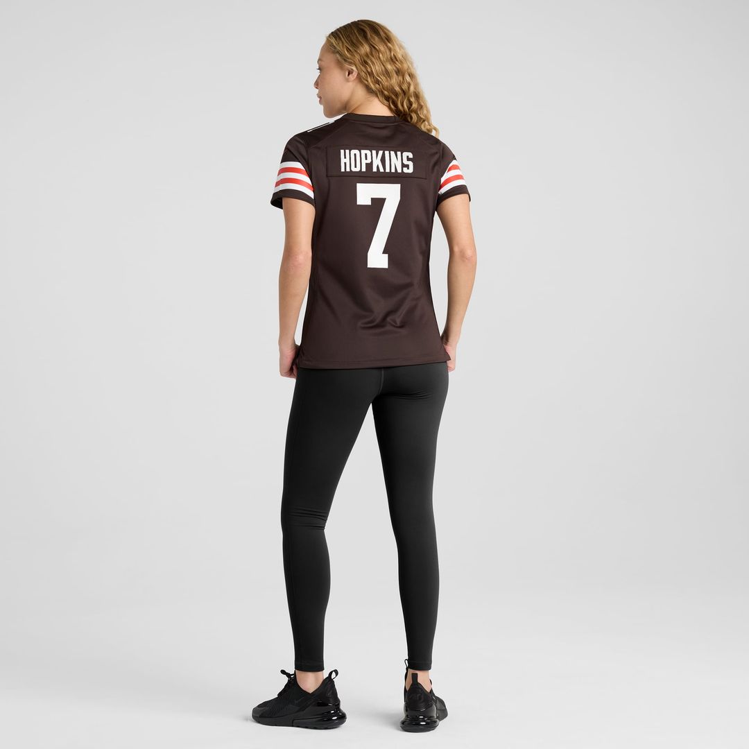 Dustin Hopkins Cleveland Browns Women's Team Game Jersey - Brown
