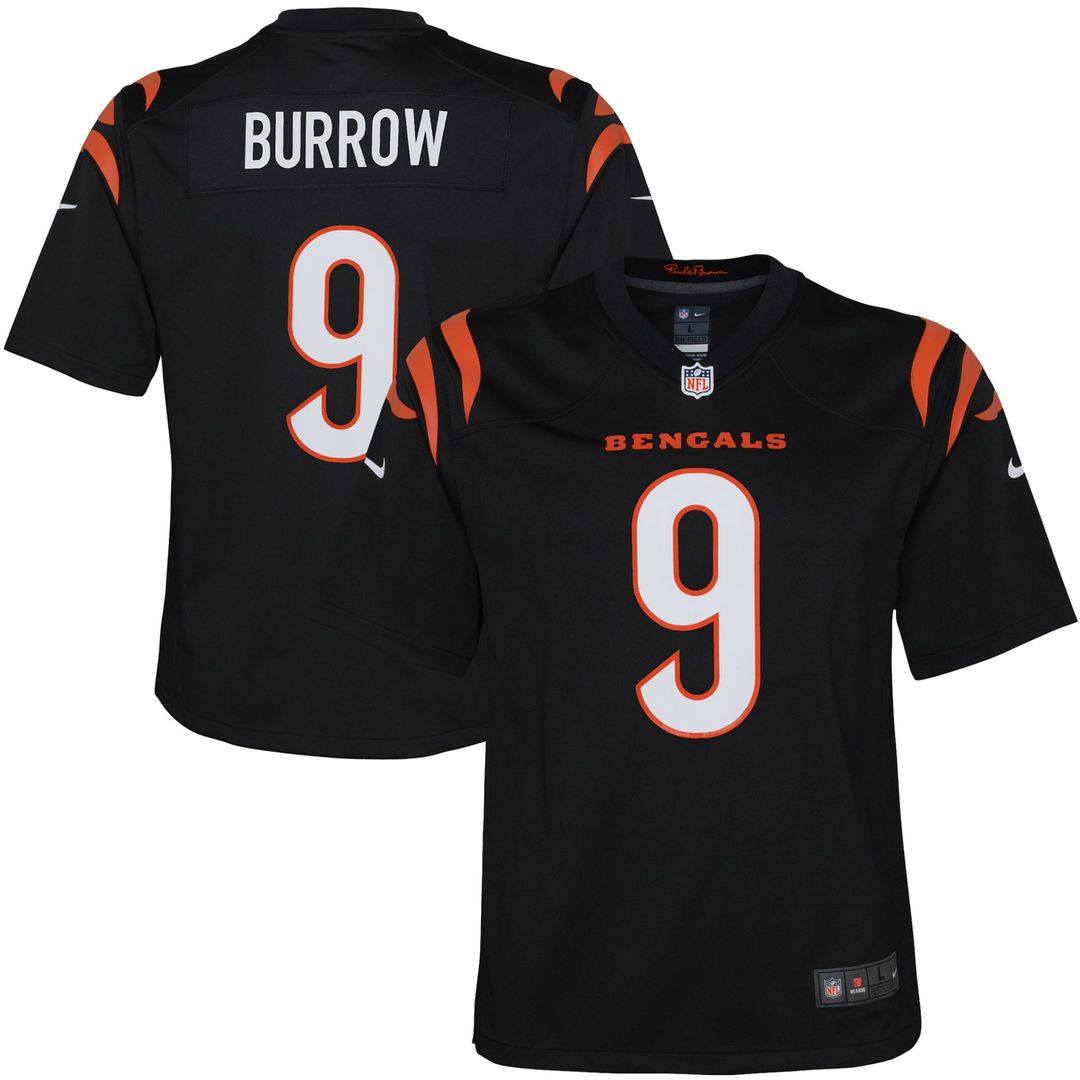 Joe Burrow Cincinnati Bengals Youth Game Jersey - Orange
