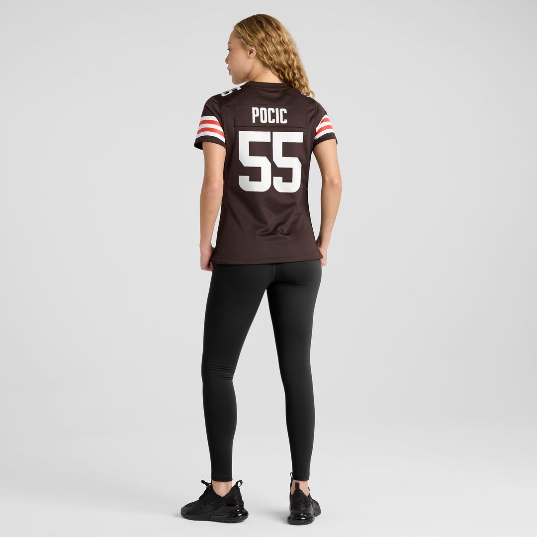 Ethan Pocic Cleveland Browns Women's Game Jersey - Brown