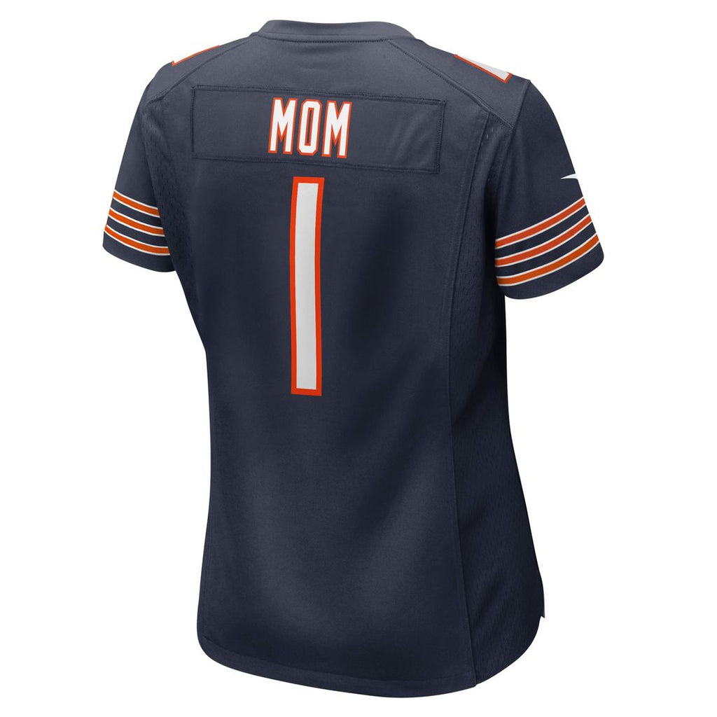 Number 1 Mom Chicago Bears Women's Game Jersey - Navy