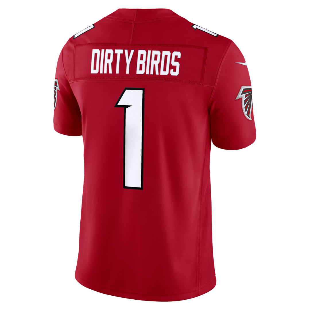 Dirty Birds Atlanta Falcons Team Vapor F.U.S.E. Stitched Limited Jersey - Red
