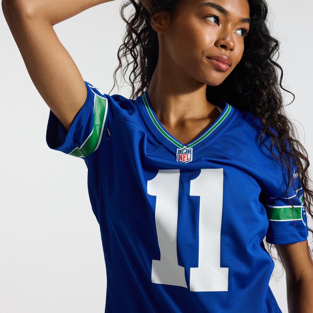 Jaxon Smith - Njigba Seattle Seahawks Women's Throwback Player Game Jersey - Royal