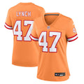 John Lynch Tampa Bay Buccaneers Women's Throwback Game Jersey - Orange