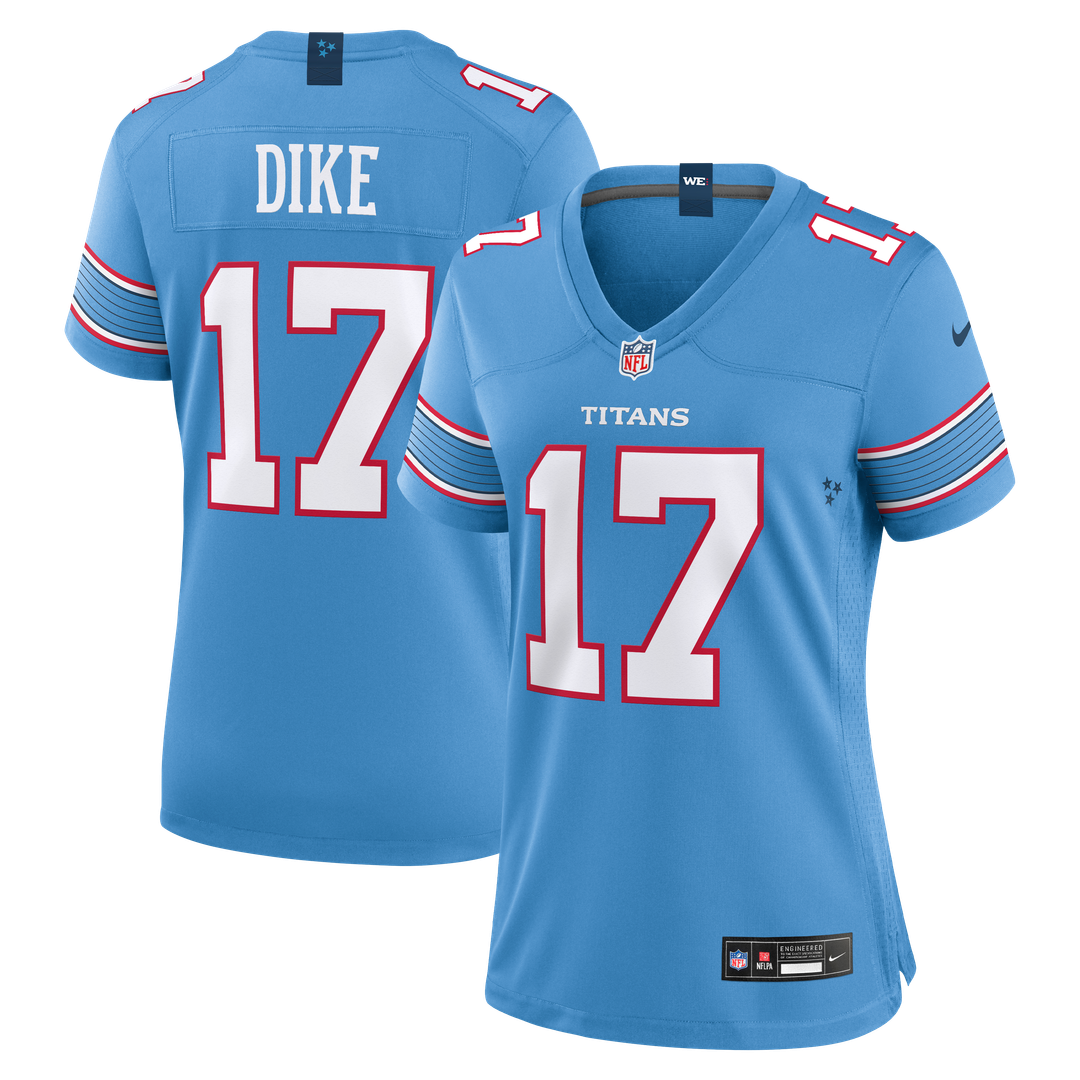 Chimere Dike Tennessee Titans Women's Team Game Jersey - Light Blue