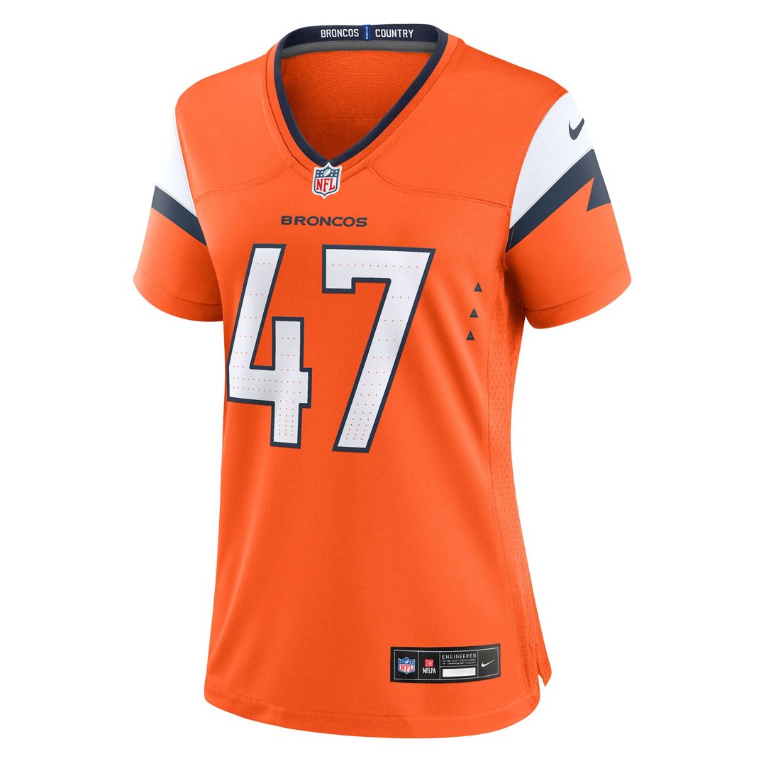 Karene Reid Denver Broncos Women's Team Game Jersey - Orange