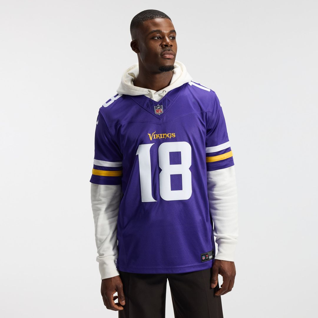 Justin Jefferson Minnesota Vikings Team Vapor F.U.S.E. Stitched Limited Jersey - Purple