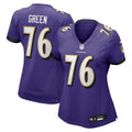 Kenyon Green Baltimore Ravens Women's Team Game Jersey - Purple