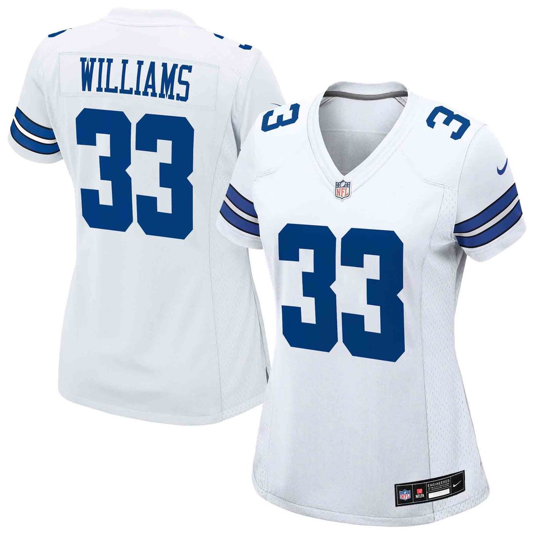 Javonte Williams Dallas Cowboys Women's Game Jersey - White