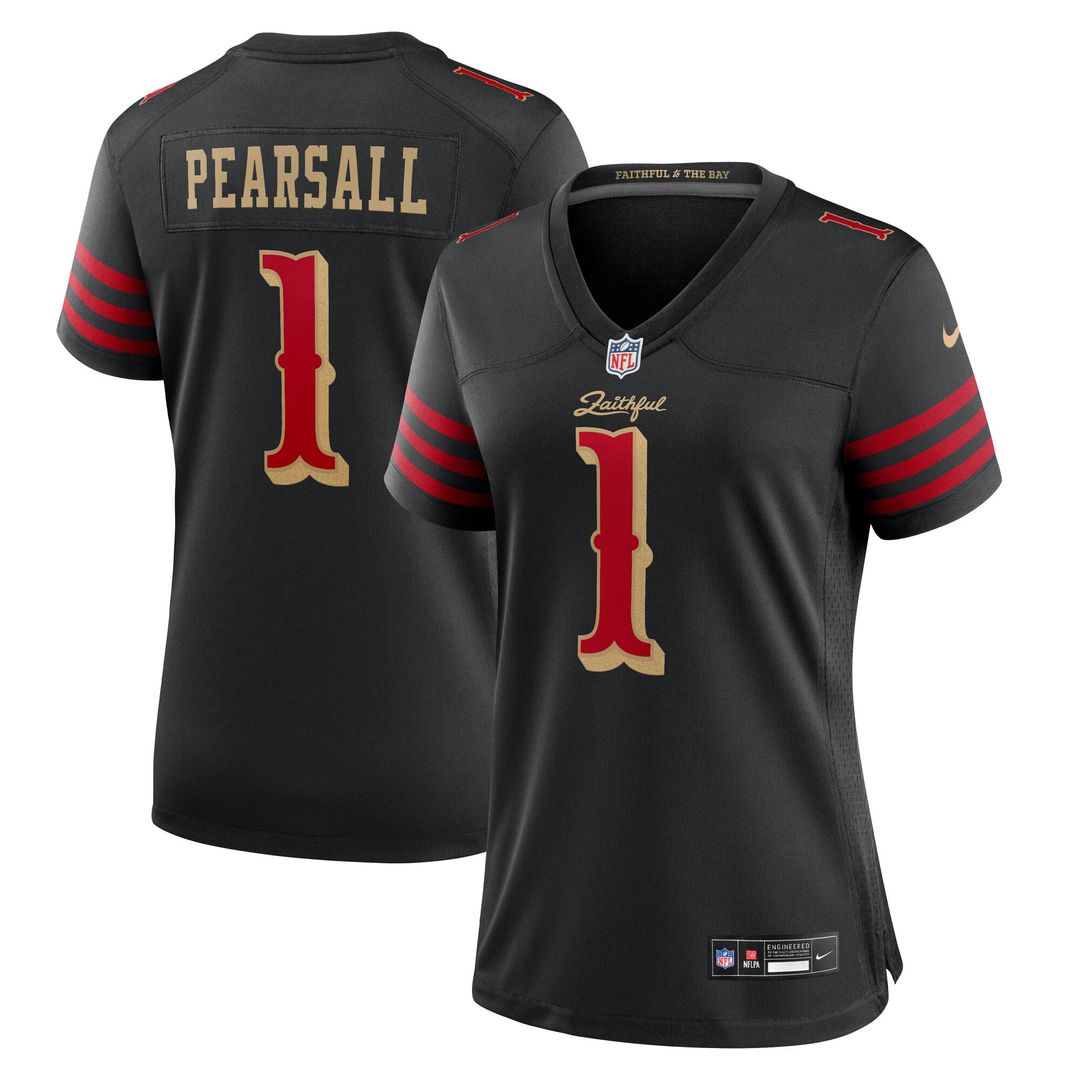 Ricky Pearsall San Francisco 49ers Women's Rivalries Collection Game Jersey - Black
