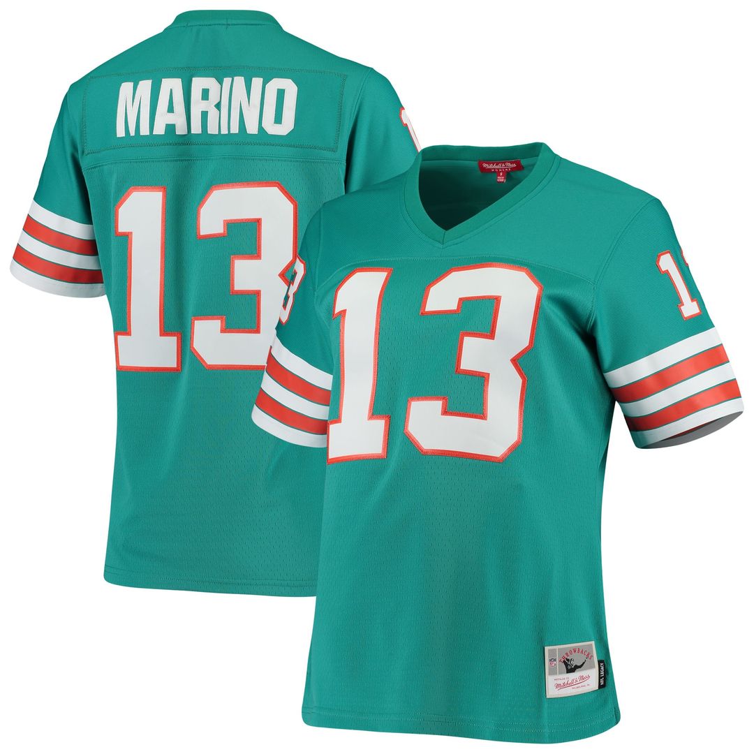 Dan Marino Miami Dolphins Women's 1984 Legacy Replica Jersey - Aqua