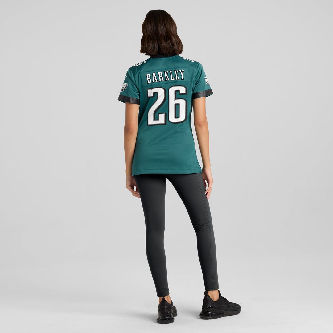 Saquon Barkley Philadelphia Eagles Women's Game Player Jersey - Midnight Green