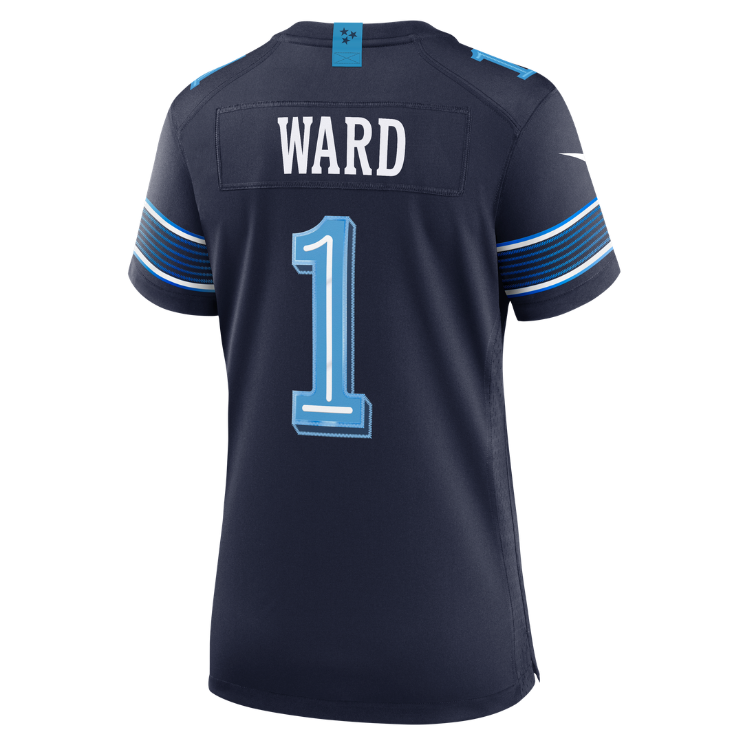 Cameron Ward Tennessee Titans Women's 2026 Rivalries Collection Game Jersey - Navy