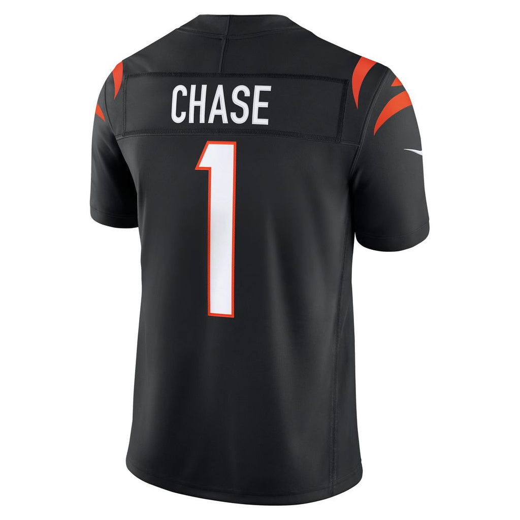 Ja'Marr Chase Cincinnati Bengals Team Vapor F.U.S.E. Stitched Limited Jersey - Black