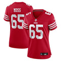Drew Moss San Francisco 49ers Women's Team Game Jersey - Scarlet