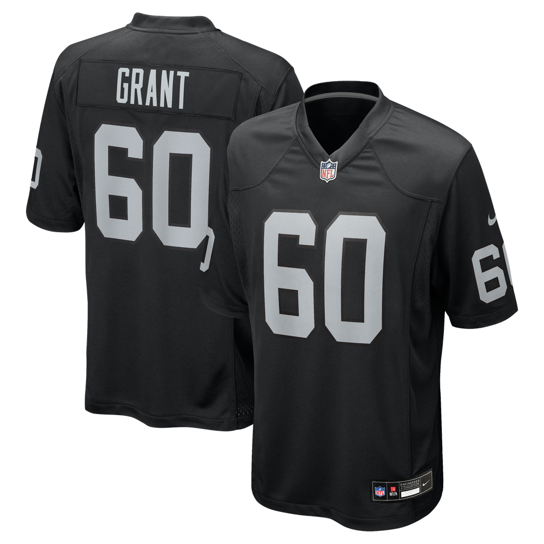 Charles Grant Las Vegas Raiders Team Game Jersey - Black