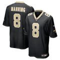 Archie Manning New Orleans Saints Game Retired Player Jersey - Black