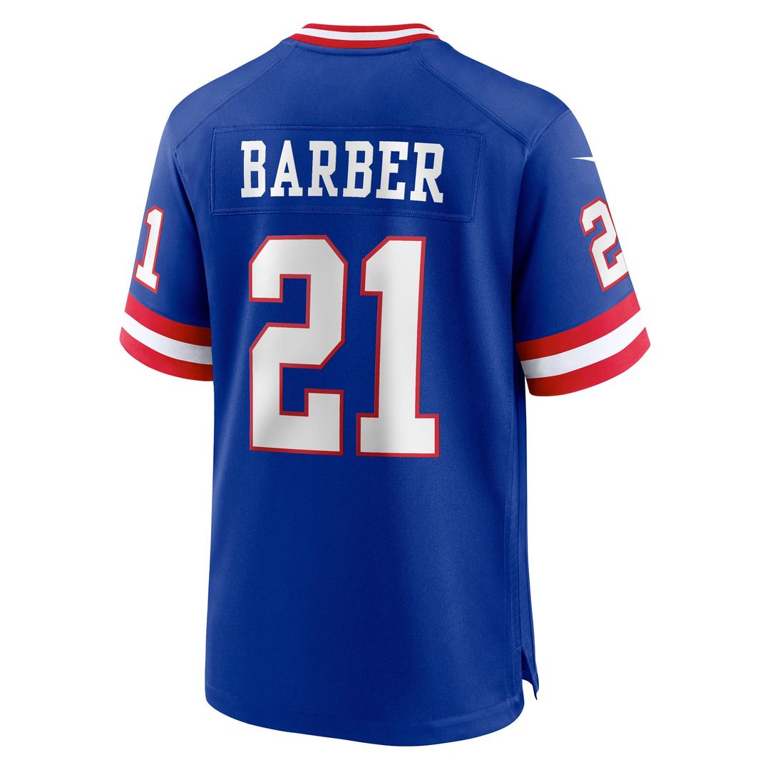 Tiki Barber New York Giants Retired Player Alternate Game Jersey - Royal