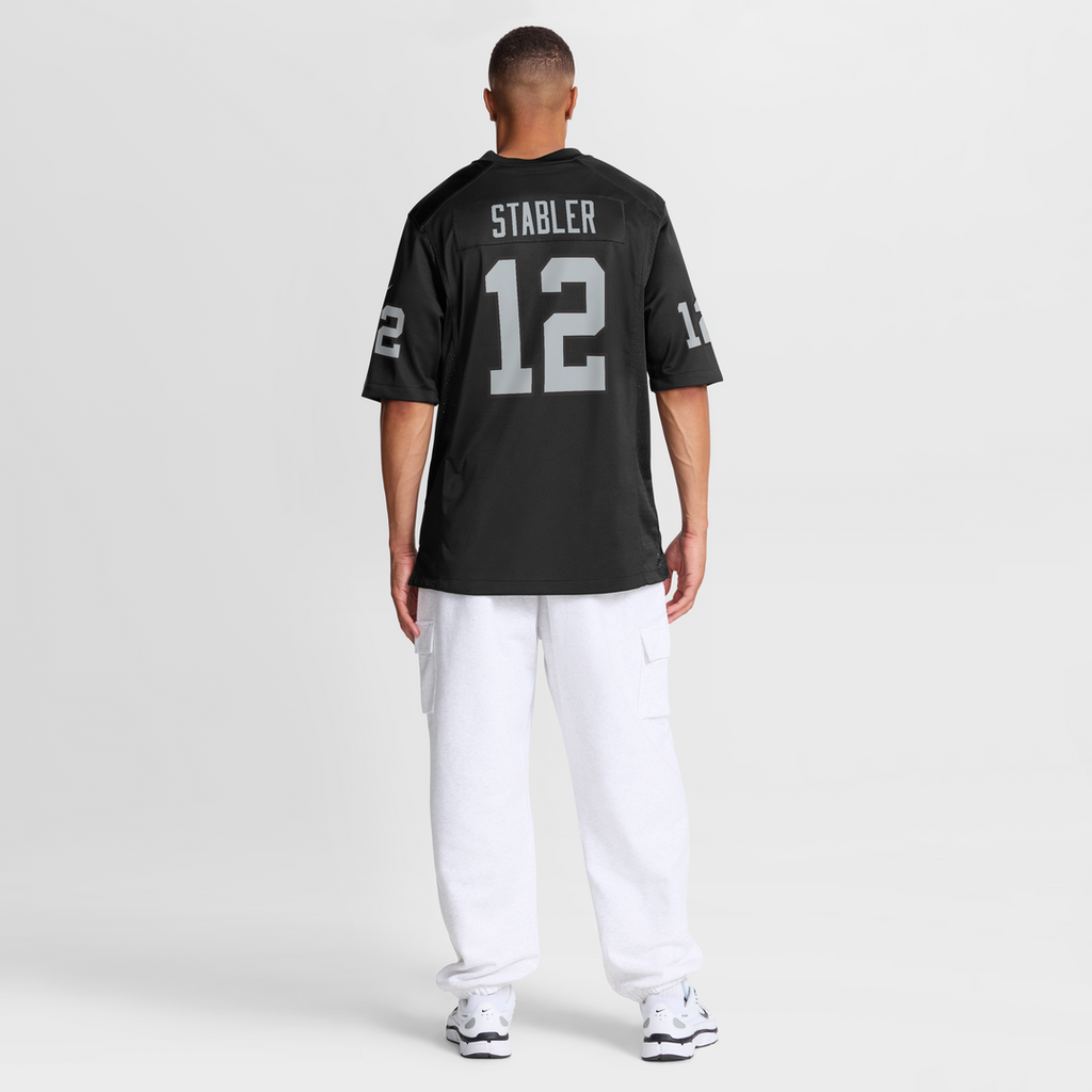 Ken Stabler Las Vegas Raiders Game Retired Player Jersey - Black