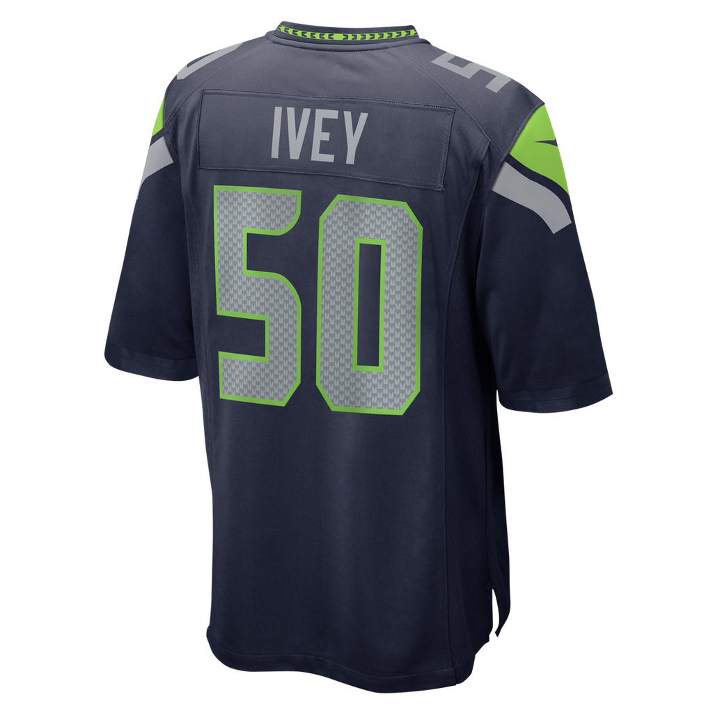 Jared Ivey Seattle Seahawks Team Game Jersey - College Navy