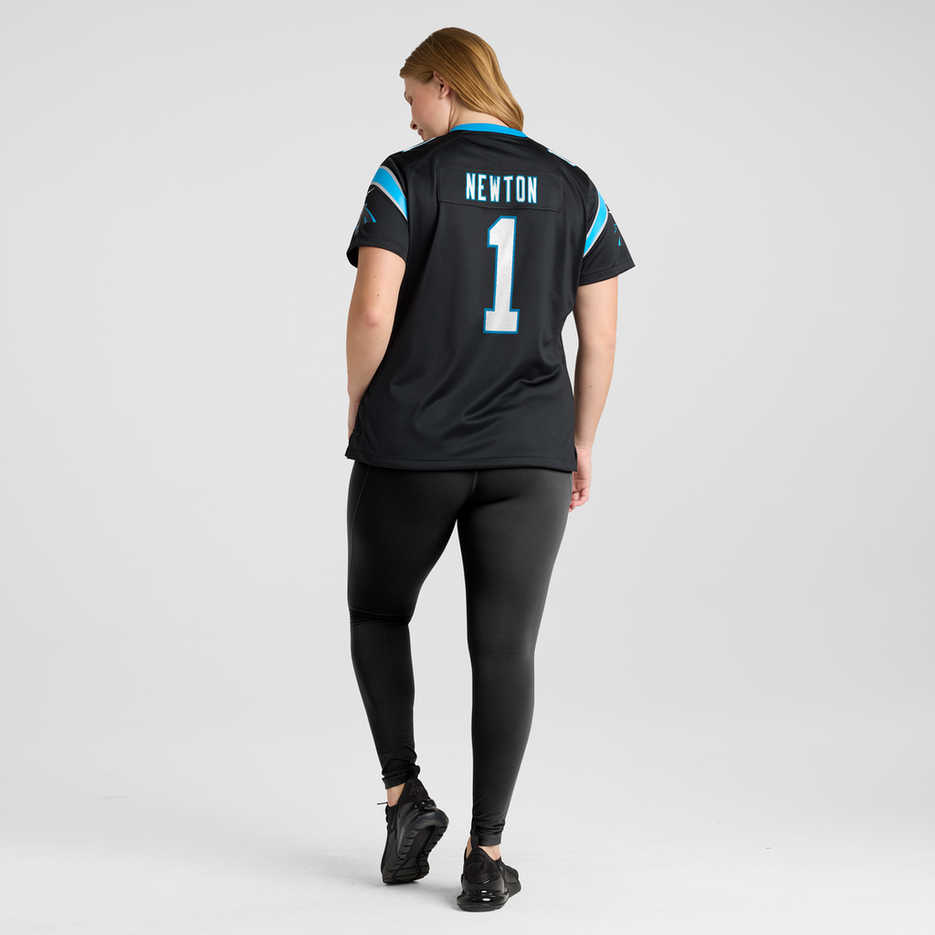 Cam Newton Carolina Panthers Women's Team Retired Game Jersey - Black