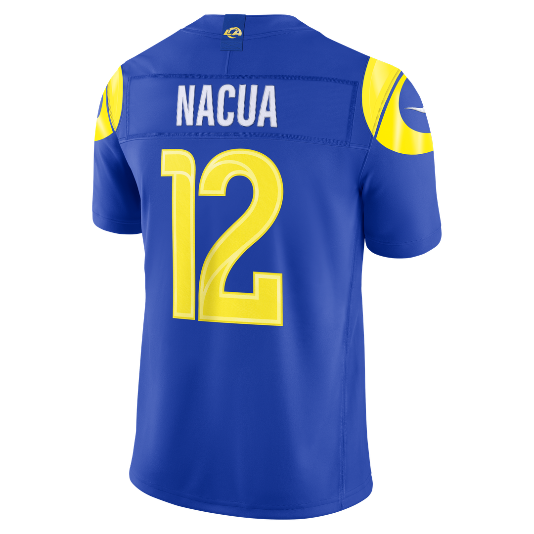 Puka Nacua Los Angeles Rams Team Vapor F.U.S.E. Stitched Limited Jersey - Royal