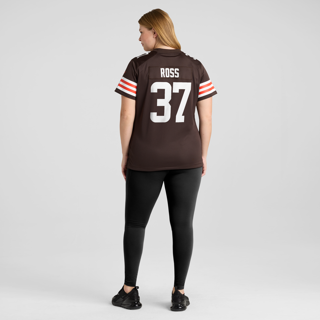 D'Angelo Ross Cleveland Browns Women's Team Game Jersey - Brown