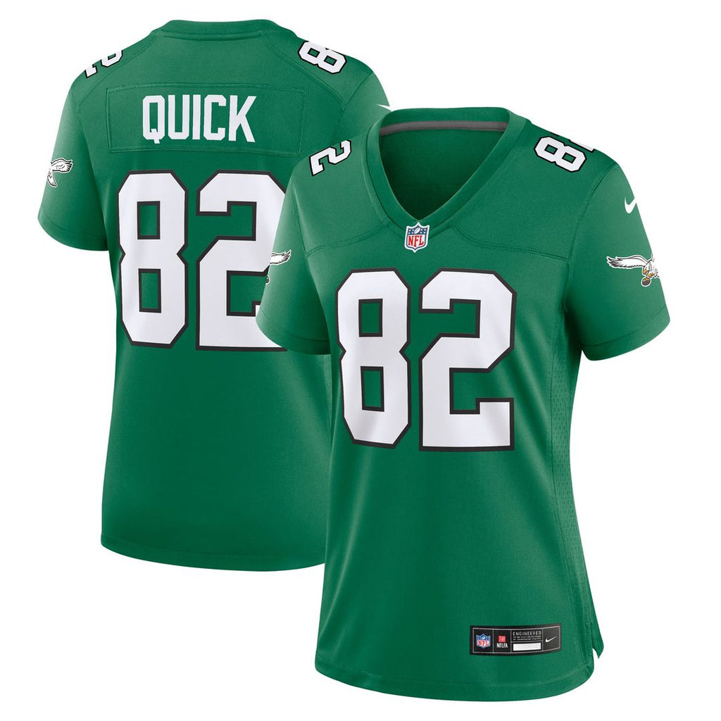 Mike Quick Philadelphia Eagles Women's Alternate Game Jersey - Kelly Green