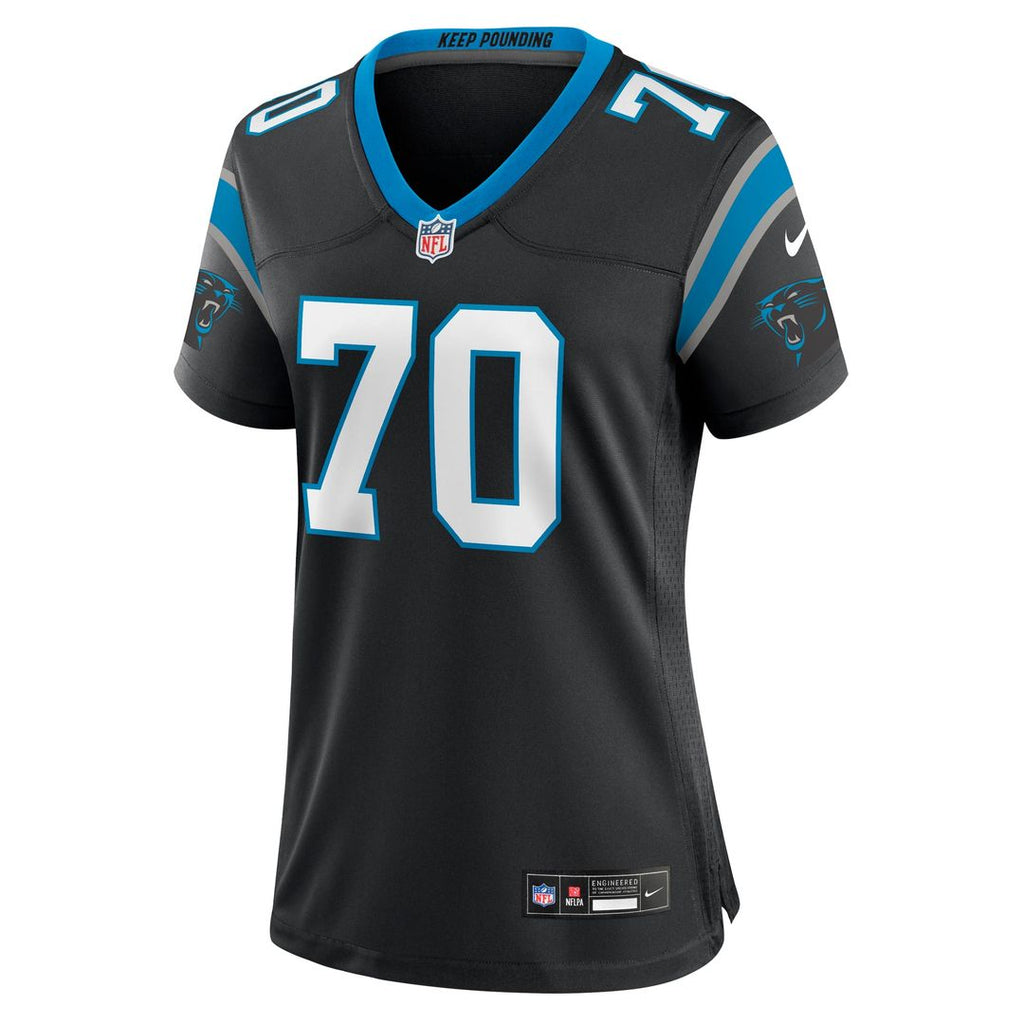 Brady Christensen Carolina Panthers Women's Team Game Jersey - Black