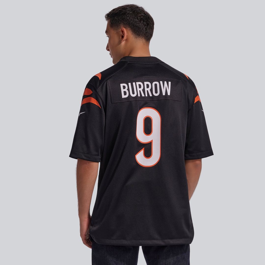 Joe Burrow Cincinnati Bengals Player Game Jersey - Black