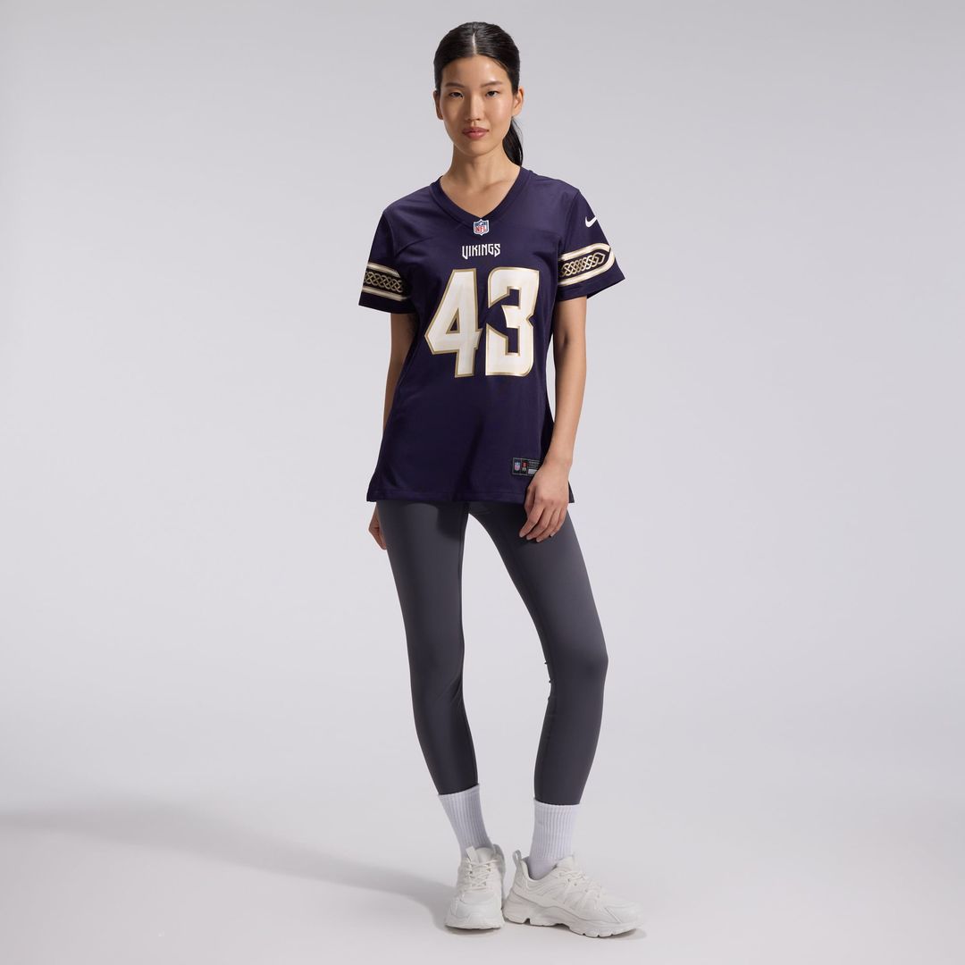 Andrew Van Ginkel Minnesota Vikings Women's 2026 Rivalries Collection Game Jersey - Purple