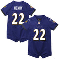 Derrick Henry Baltimore Ravens Newborn Romper Game Jersey - Purple