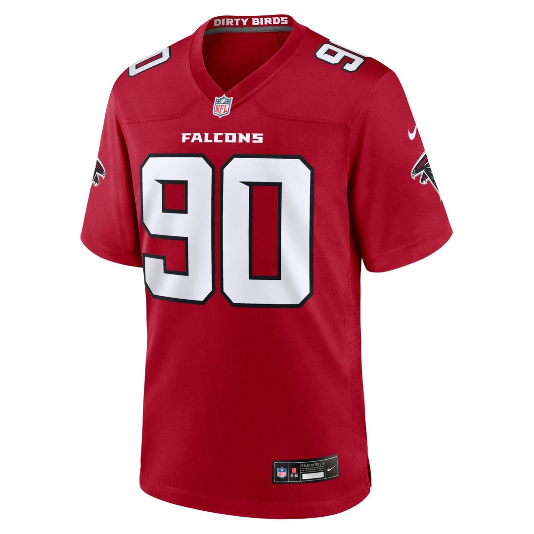 Da'Shawn Hand Atlanta Falcons Team Game Jersey - Red