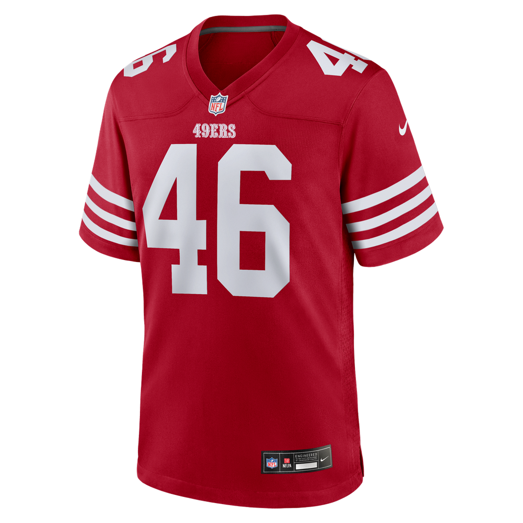Jon Weeks San Francisco 49ers Team Game Jersey - Scarlet