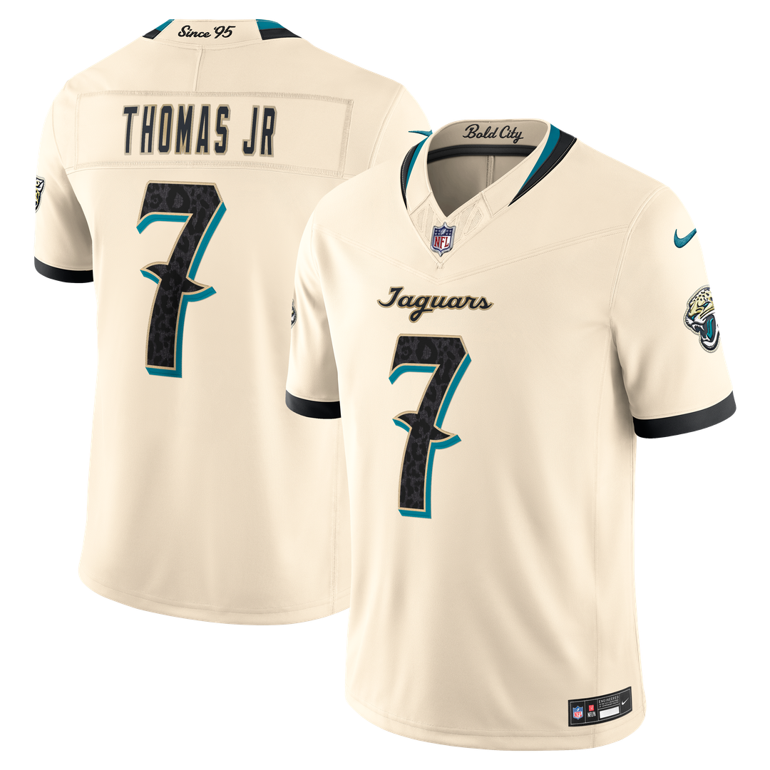 Brian Thomas Jr. Jacksonville Jaguars 2026 Rivalries Collection Stitched Limited Jersey - Natural
