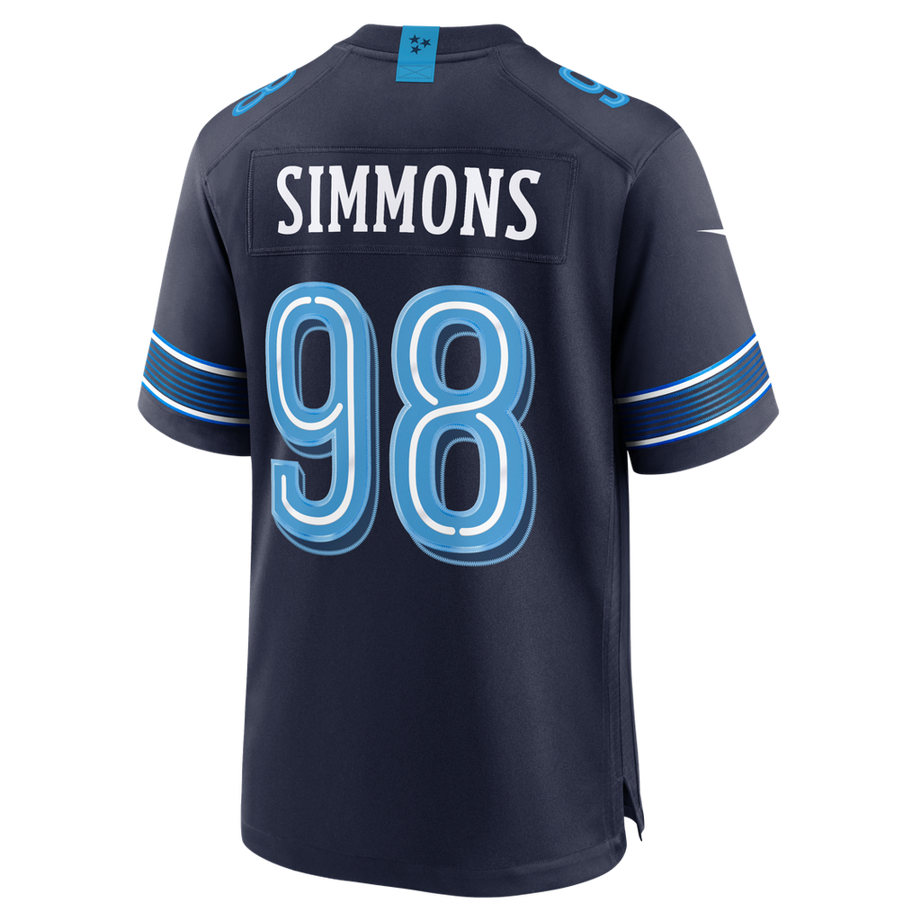 Jeffery Simmons Tennessee Titans 2026 Rivalries Collection Game Jersey - Navy