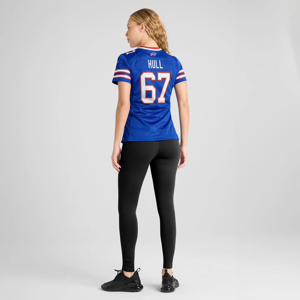 Kent Hull Buffalo Bills Women's Game Retired Player Jersey - Royal