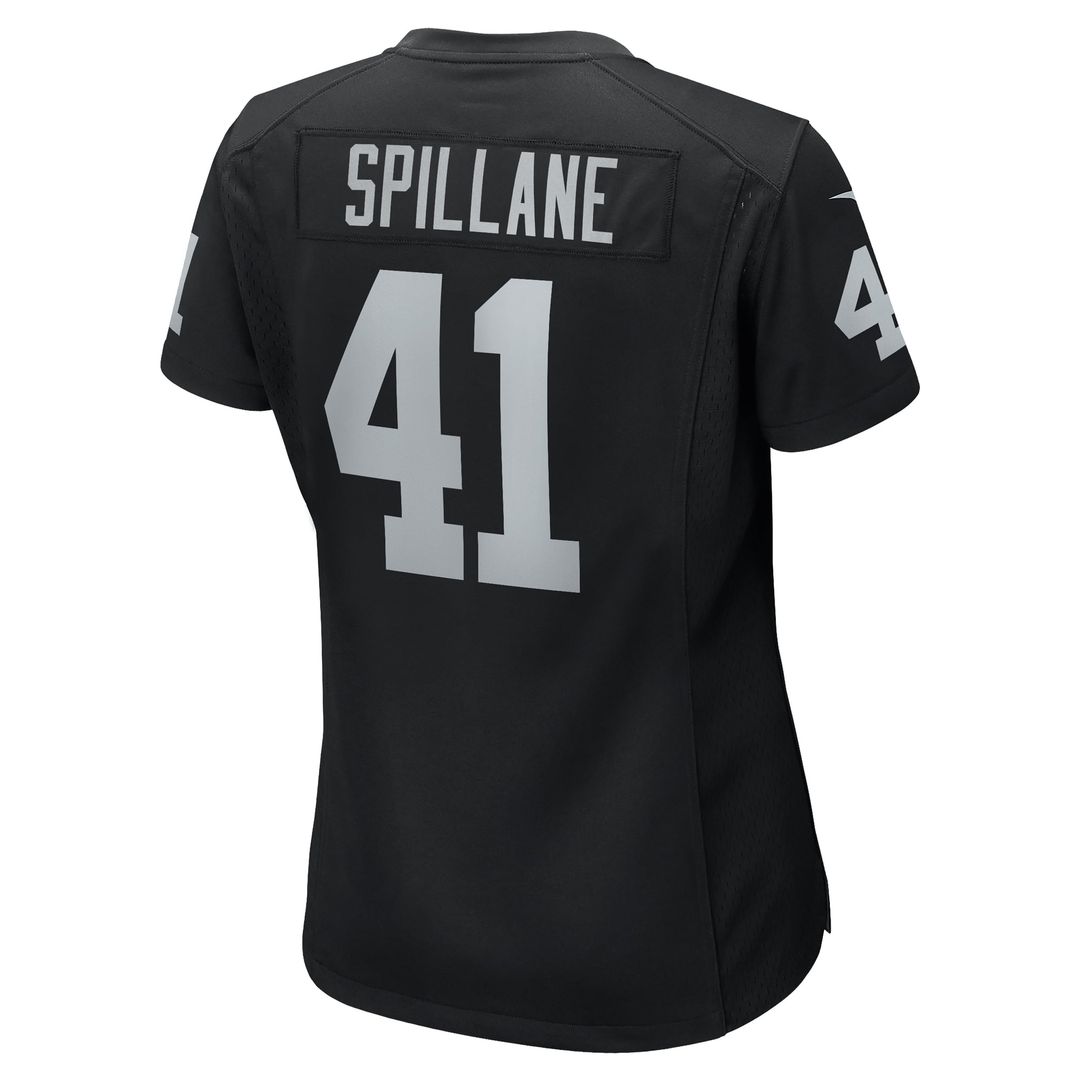 Robert Spillane Las Vegas Raiders Women's Game Player Jersey - Black