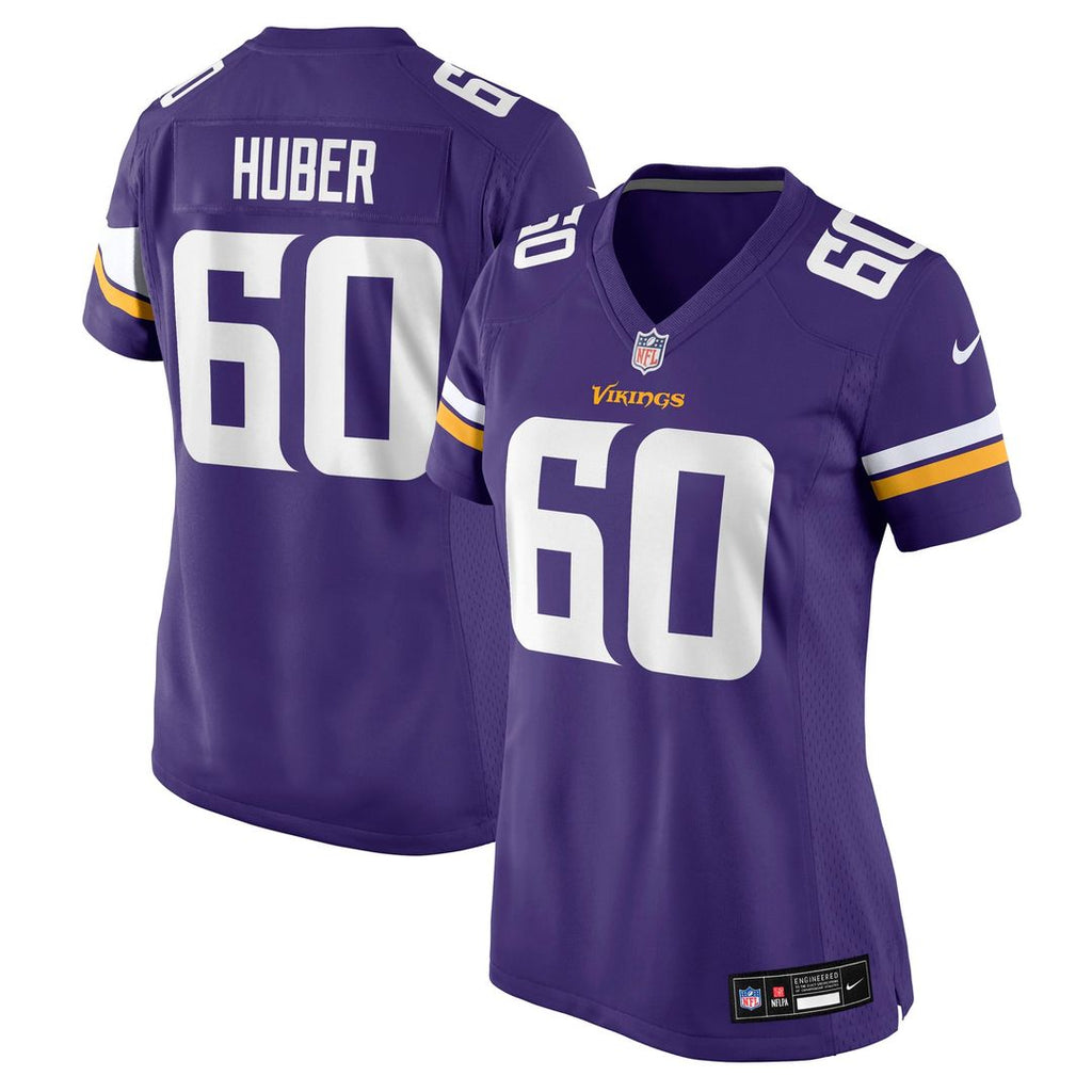 Joe Huber Minnesota Vikings Women's Team Game Jersey - Purple