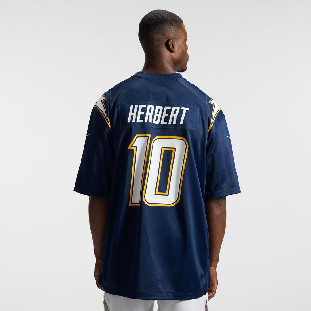 Justin Herbert Los Angeles Chargers Alternate Super Chargers Game Player Jersey - Navy