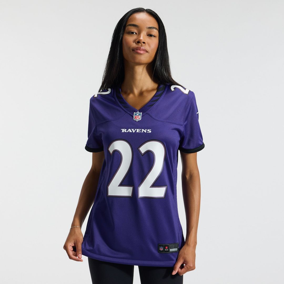Derrick Henry Baltimore Ravens Women's Team Game Jersey - Purple
