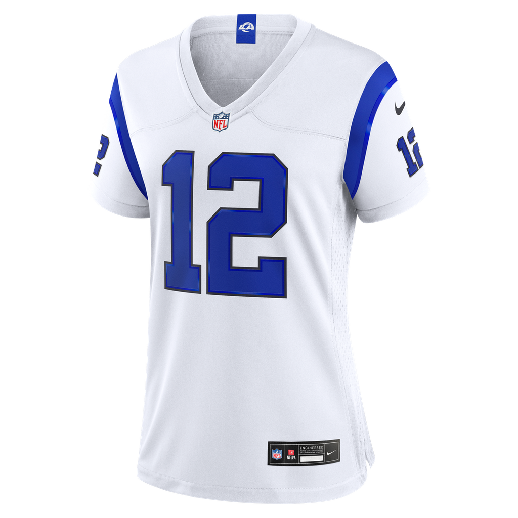 Puka Nacua Los Angeles Rams Women's Fearsome White Game Jersey