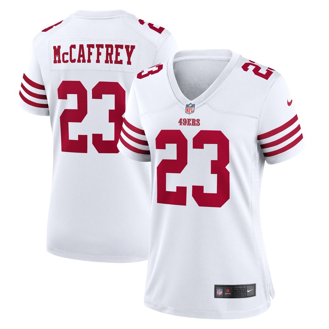 Christian McCaffrey San Francisco 49ers Women's Player Jersey - White