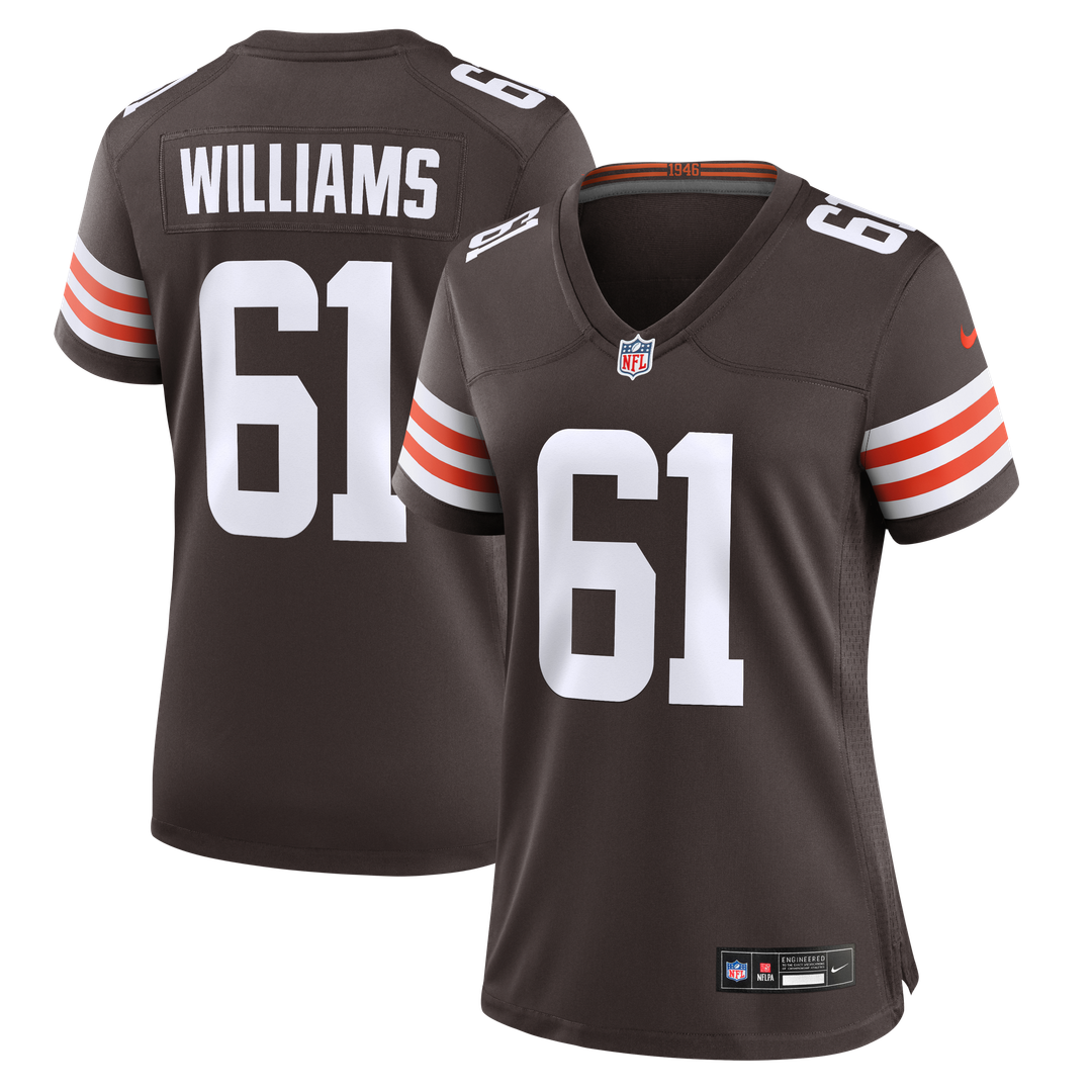 Chris Williams Cleveland Browns Women's Team Game Jersey - Brown