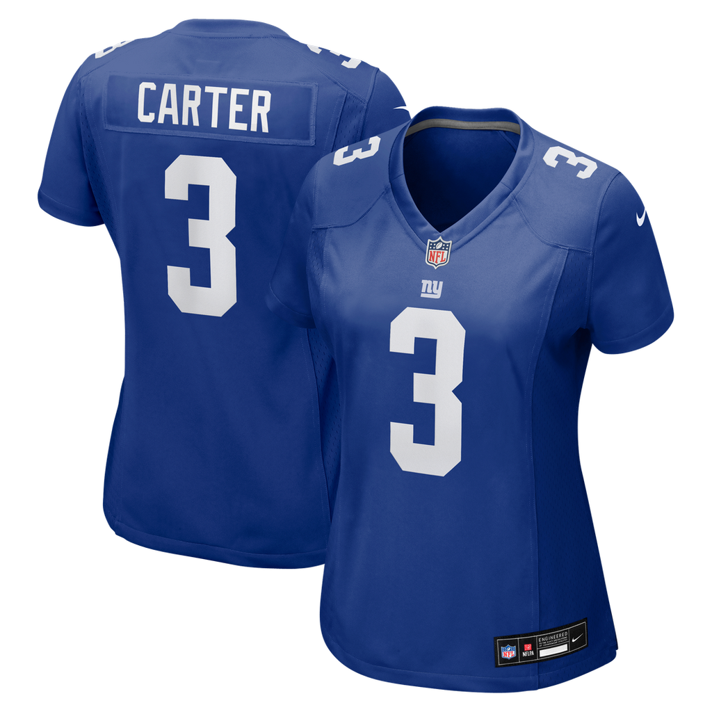 Abdul Carter New York Giants Women's Team Game Jersey - Royal
