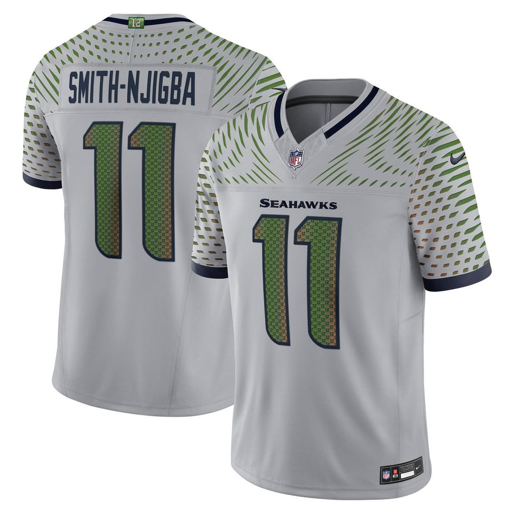 Jaxon Smith - Njigba Seattle Seahawks Rivalries Collection Stitched Limited Jersey - Gray