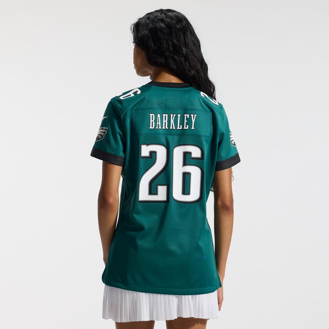 Saquon Barkley Philadelphia Eagles Women's Team Game Jersey - Midnight Green