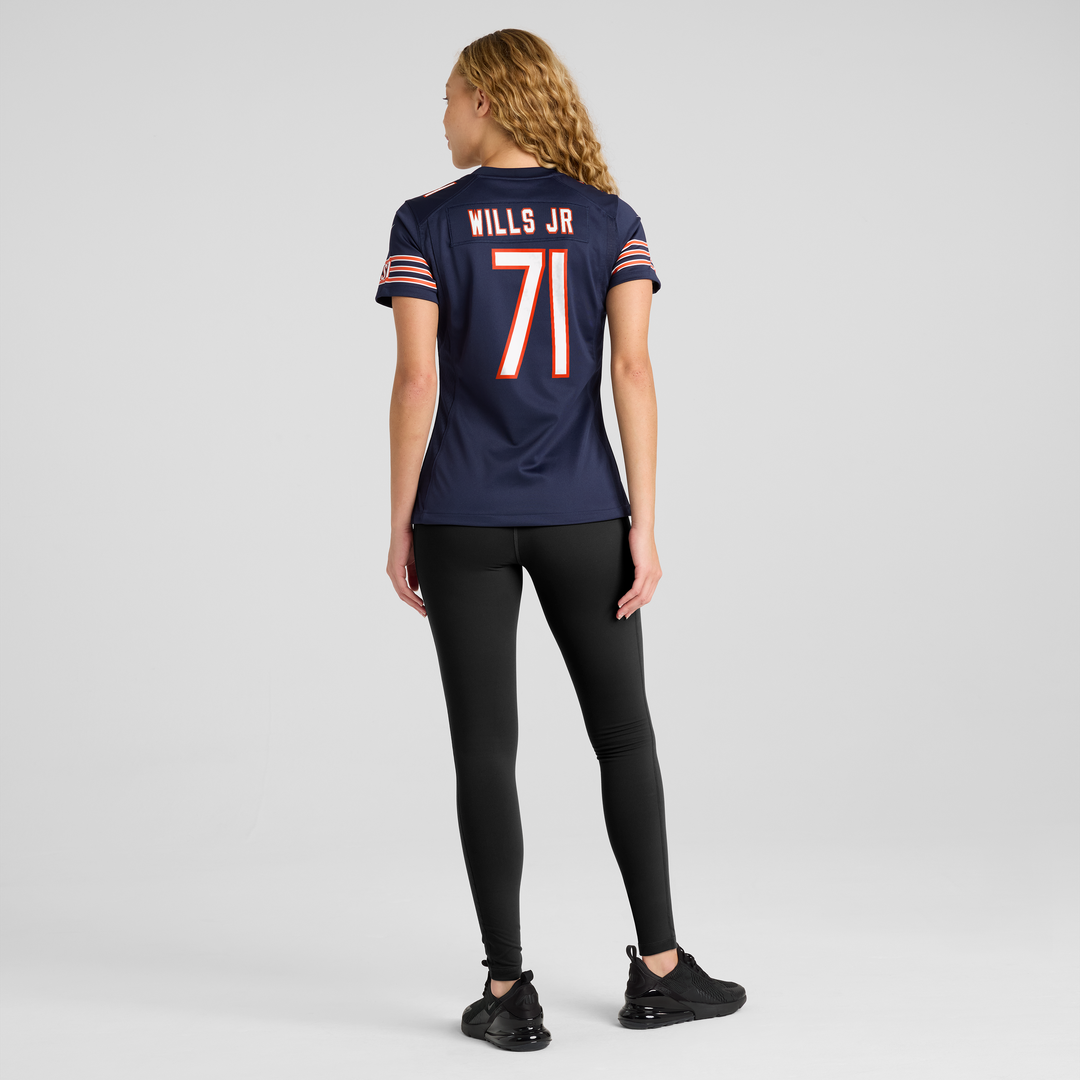 Jedrick Wills Jr. Chicago Bears Women's Team Game Jersey - Navy